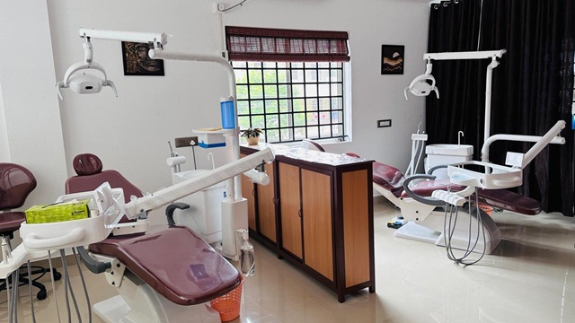 Dental treatment room at Dr. Gopika's Dental Care in Peyad